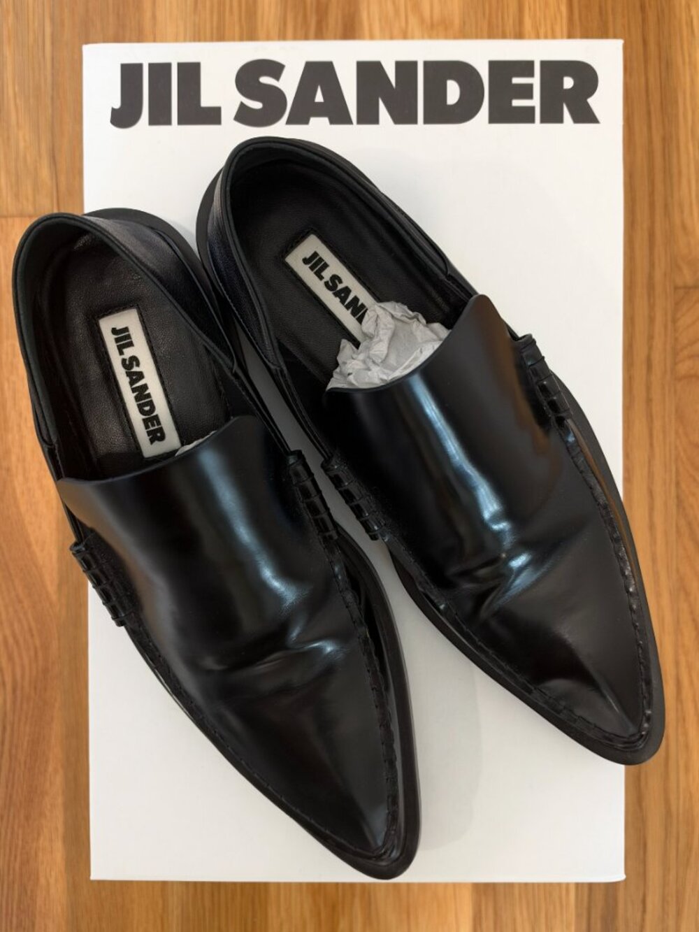 Jil Sander - Black Leather Loafer - Size 36